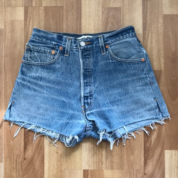 redone high rise shorts